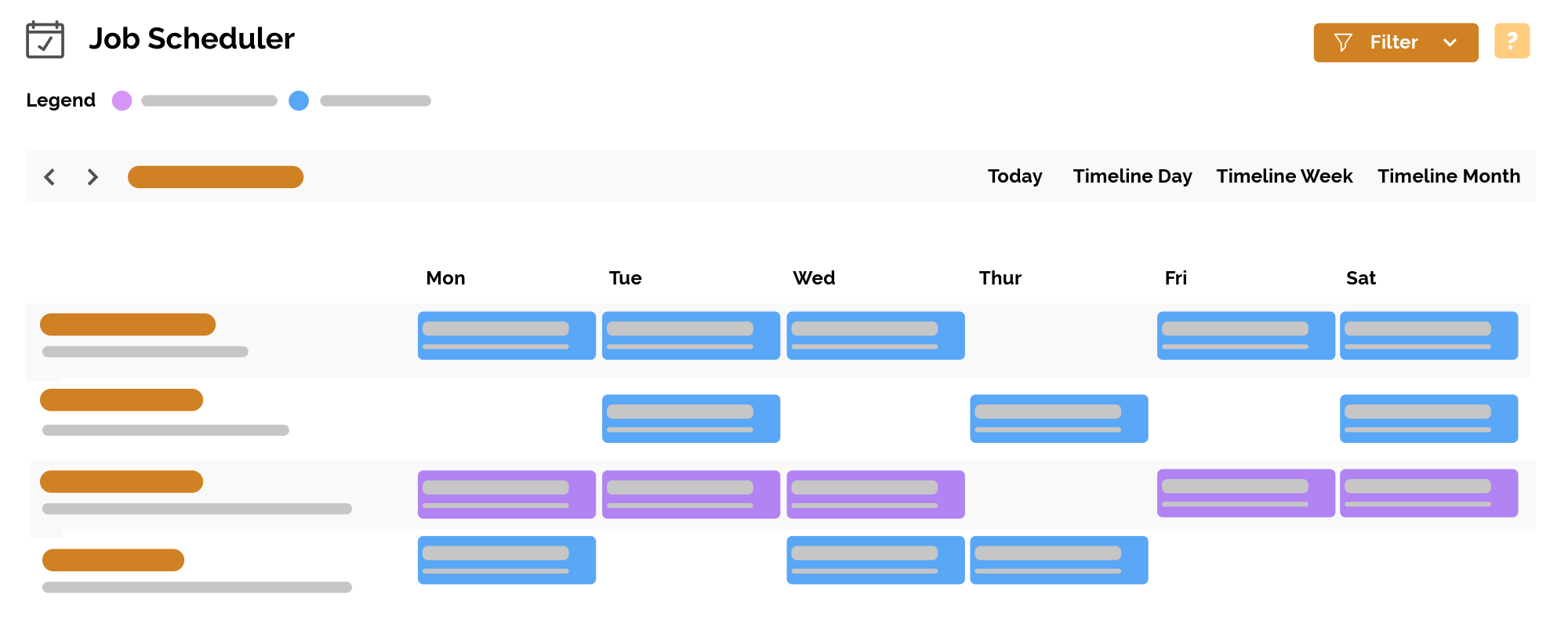 See your whole team's schedule at a glance.